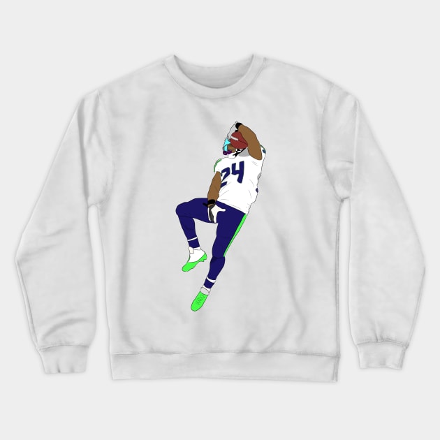 Marshawn Lynch Crewneck Sweatshirt by SickSticksCo